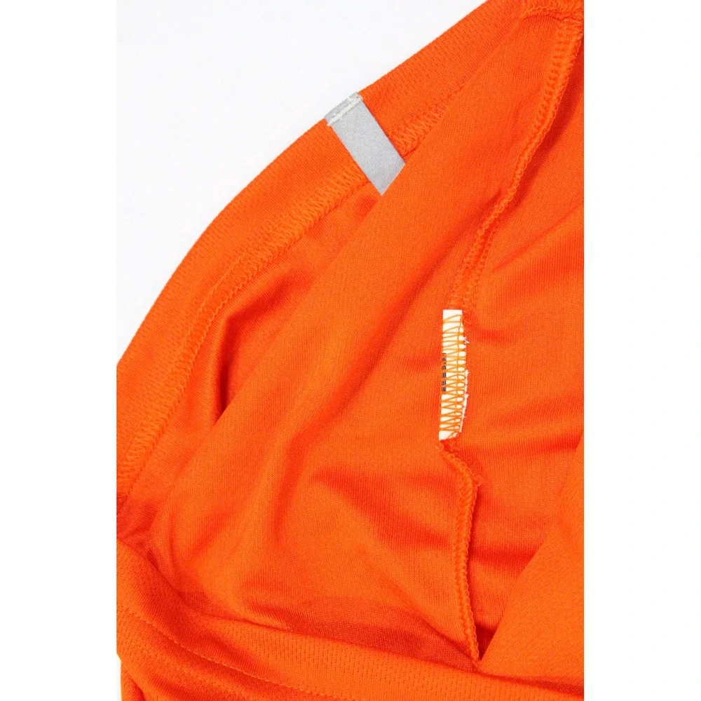 Adidas CGA Coast Guard Academy Climalite Polo Shirt Mens Medium Orange White